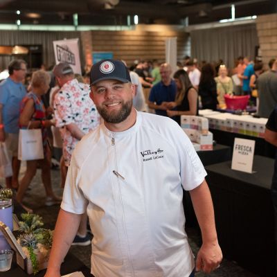 Chef Russell LaCasce at market event