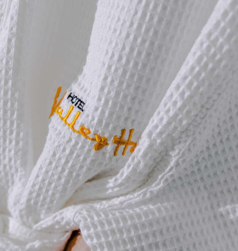 Hotel Valley Ho white robe.