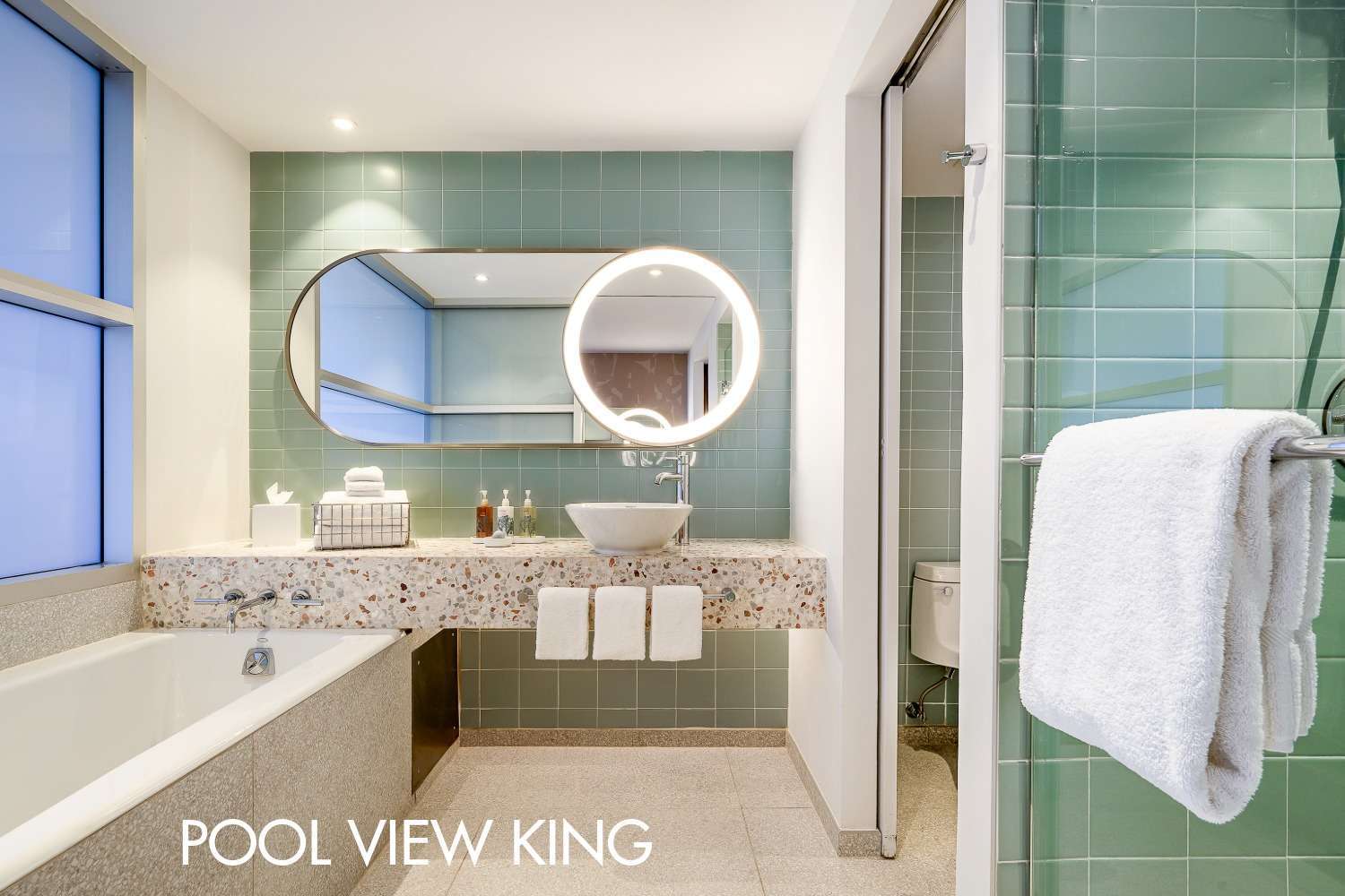 Pool View King Guest Room Bathroom