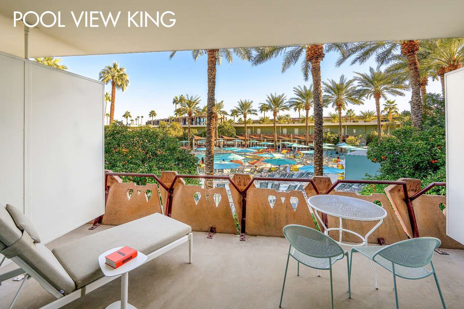 Pool View King Guest Room Balcony