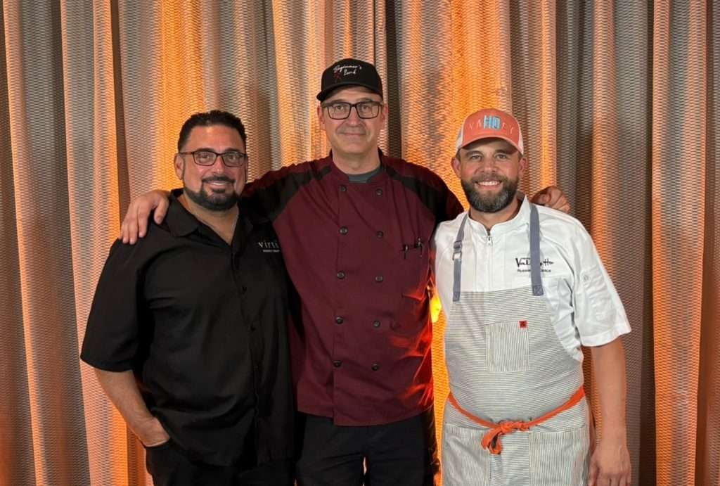 Chef Gio Osso with Chef Bernie Kantak and Chef Russell LaCasce